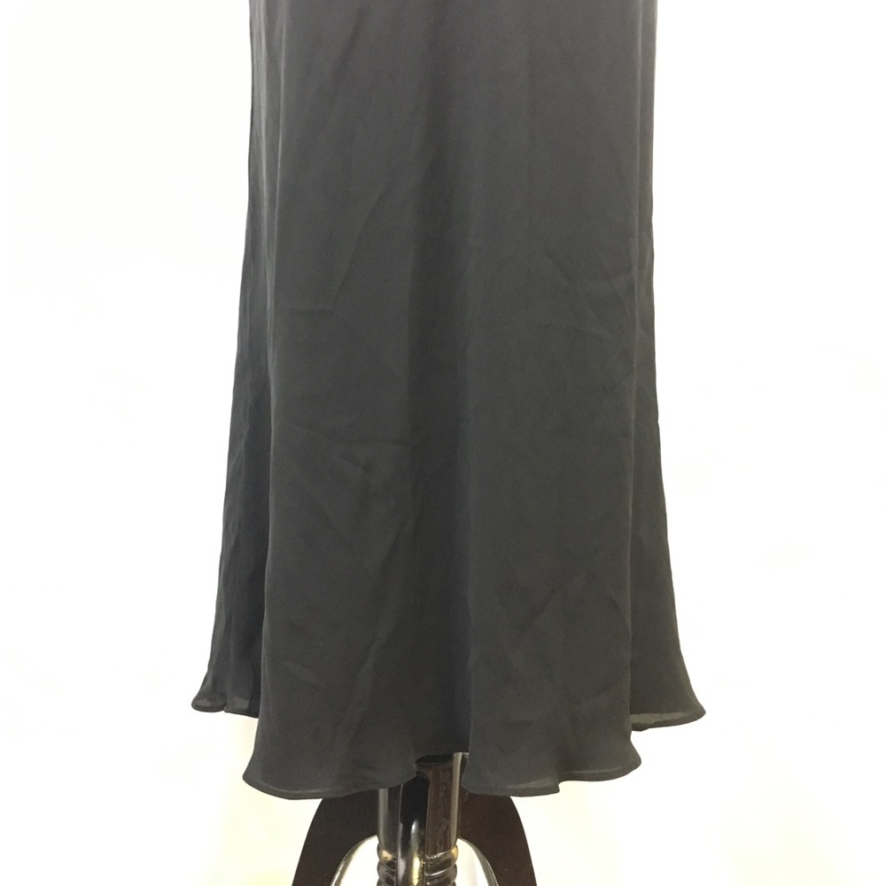 J. Crew black chiffon surplice empire dress size 4 - Picture 7 of 7
